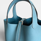 Hermès Picotin 18 Bag, Bleu Jean, Palladium Hardware