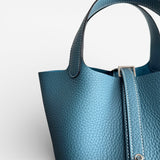 Hermès Picotin 18 Bag, Bleu Jean, Palladium Hardware