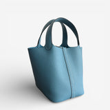 Hermès Picotin 18 Bag, Bleu Jean, Palladium Hardware