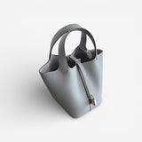 Hermès Picotin 18 Bag, Gris Plantin, Palladium Hardware