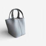 Hermès Picotin 18 Bag, Gris Plantin, Palladium Hardware