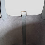 Hermès Picotin 18 Bag, Gris Plantin, Palladium Hardware