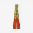 Hermès Les Cles a Pois leather fringes Twilly, Jaune, Argent & Orange Vif