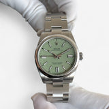 Rolex Oyster Perpetual 41, Pistachio Dial, Oystersteel, Ref. 134300