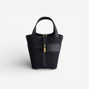 Hermès Cargo Picotin 18 Bag, Noir, Gold Hardware