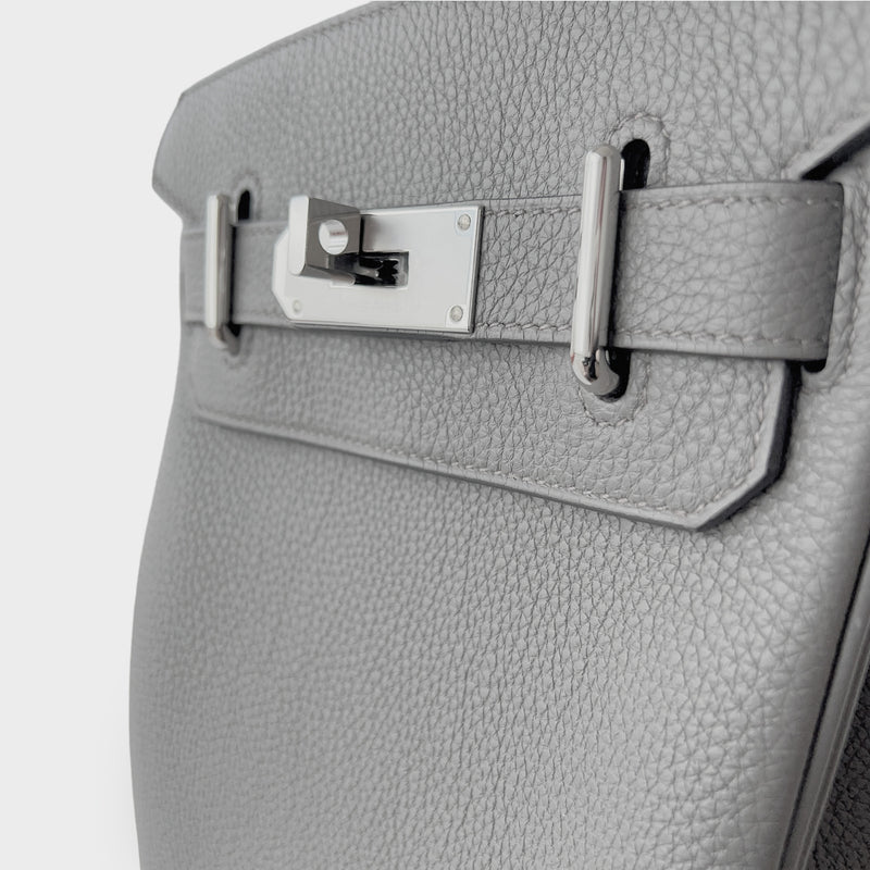 Hermes Personal Kelly bag 25 Sellier Gris mouette/ Etain Epsom