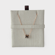 Hermès Mini Pop H Necklace, Black, Rose Gold Hardware
