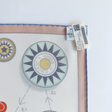 Hermes Tea For Two Scarf 90 In Rose Poudré / Blanc / Bleu