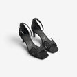 Hermès Women's Joy 70 Sandal, 38, Noir