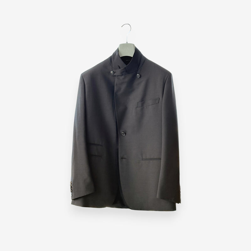 Hermes Men's Stadium Jacket with Satin Detail, Brun, 52