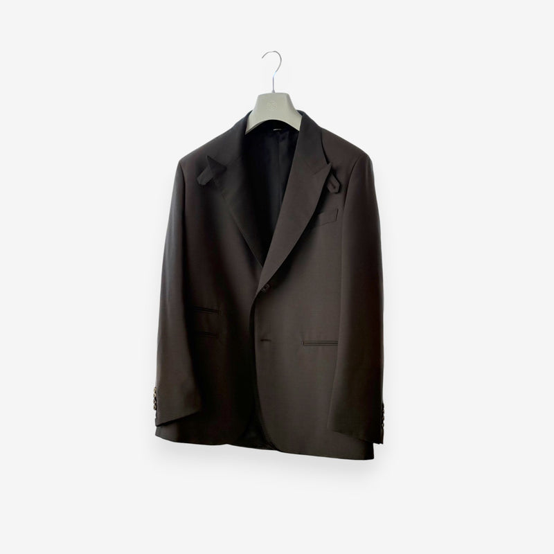 Hermes Men's Stadium Jacket with Satin Detail, Brun, 52