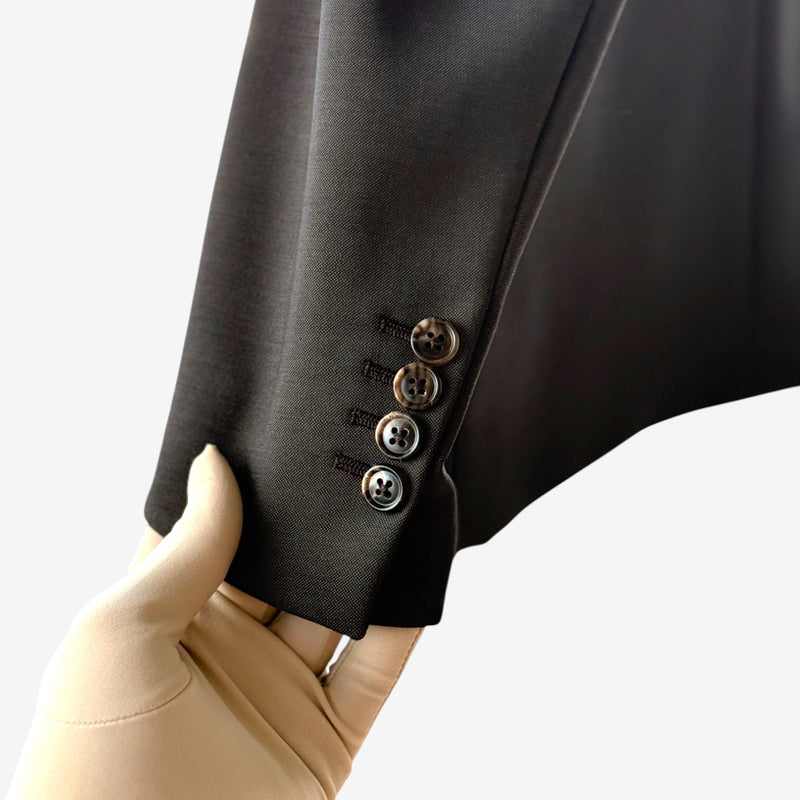 Hermes Men's Stadium Jacket with Satin Detail, Brun, 52