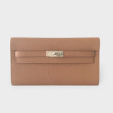 Hermes Kelly Classique To Go Wallet, In Quebracho, Mysore Leather, B Stamp