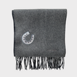 Hermès Lucky Charm Muffler,  Gris Flanelle & Noir