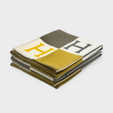 Hermès Avalon III Throw Blanket | Gris / Soleil (Yellow)