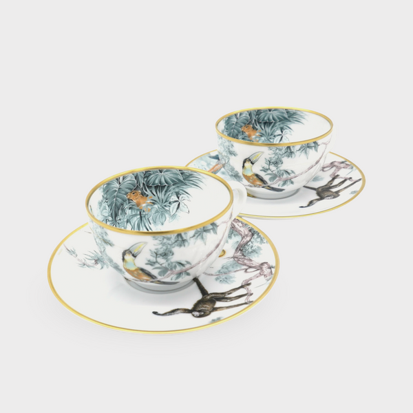 Carnets d'Equateur gold tea cup and saucer