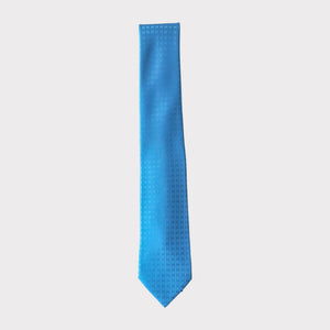Hermès Men's 7 Faconnee H Tie In Bleu Lac, Blue