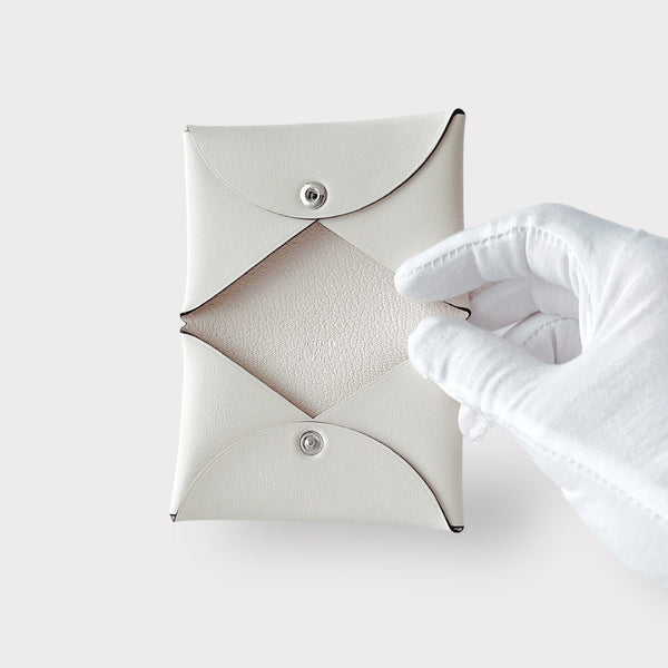 Hermes Aviatrice Calvi Card Holder In Nata, Limited Edition