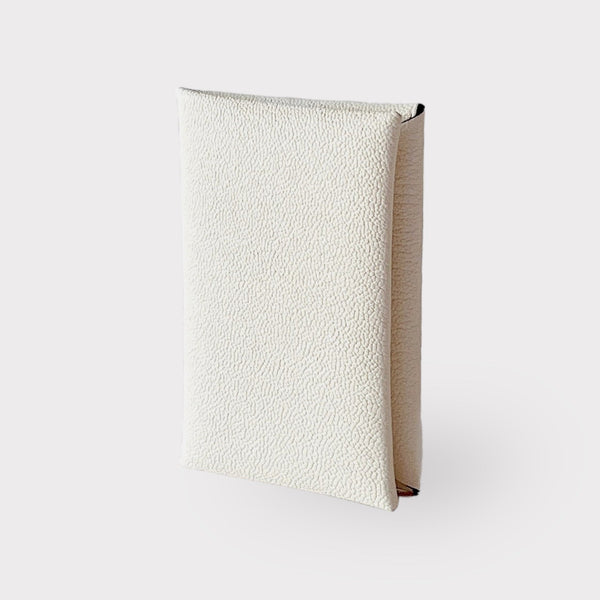Hermes Calvi Card Holder In Nata & Quebracho