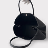 Hermès Garden Party 30 Bag In Black Canvas, Palladium Hardware
