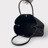 Hermès Garden Party 30 Bag In Black Canvas, Palladium Hardware