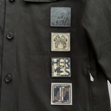 Hermès Men's 'Icones au Carre' Overshirt, Khaki, 48 EU, 38 UK
