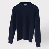 Hermes Jeux de points H en Biais" Crewneck Sweater In Marine, Size M