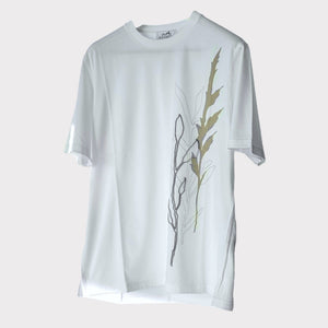 Hermès Men's "Herbier 3D" T-shirt, White, Size Medium