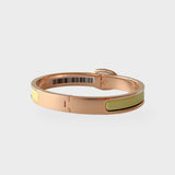 Hermès Mini Clic Chaine D'Ancre Bracelet In Poussin Yellow And Rose Gold