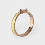 Hermès Mini Clic Chaine D'Ancre Bracelet In Poussin Yellow And Rose Gold