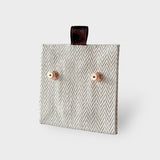 Hermes Mini Pop H Earring In Pink And Rose Gold