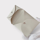 Hermes Bastia Change Purse In Mushroom, Chevre Leather
