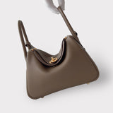 Hermes Lindy 26 Bag In Etoupe With Gold Hardware