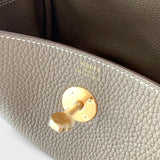 Hermes Lindy 26 Bag In Etoupe With Gold Hardware