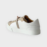 Hermes Women's Day Sneaker In Multicolore Blanc, Rose Gold, EU Size 39