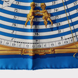 Hermes Astrologie Forever Scarf 90, Bleu Cobalt, Blue