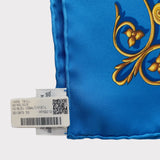 Hermes Astrologie Forever Scarf 90, Bleu Cobalt, Blue