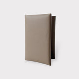 Hermes Calvi Duo Card Holder In Etoupe, Brown Epsom Leather