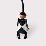Hermès Jockey Charm In Mysore Leather, Rouge Sellier, Limited Charm