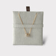 Hermès Mini Pop H Necklace, Marron Glace, Gold Hardware