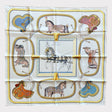 Hermès Grand Apparat Forever Scarf 90, Crème & Gold