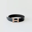 Hermès H Belt, Reversible, Black & Stain