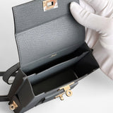 Hermès Kelly Multi-Pocket To Go Pouch, Gris Misty, Permabrass Hardware, K Stamp