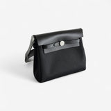 Hermes Mini Herbag 20, Noir With Gold Hardware, K Stamp