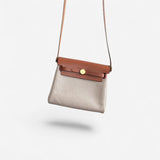 Hermes Mini Herbag 20 In Ecru, Beige & Fauve With Gold Hardware, K Stamp