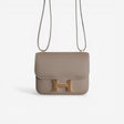 Hermès Mini Constance III Miroir 18 Bag, Etoupe, Gold Hardware