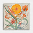 Hermès Bouquet Final Scarf, Gris Cendre, Orange & Vert