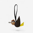 Hermès Birdy Charm, Chocolat, Lime, & Gold, Palladium Hardware