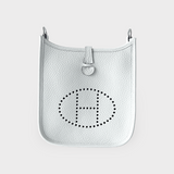 Hermes Evelyn Tpm Stamped White Silver Metal Fittings Mini Shoulder Bag Vow  Epso