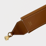 RARE New Hermes Kelly Pocket strap 105cm Neutral Tan Gold Biscuit Bolide